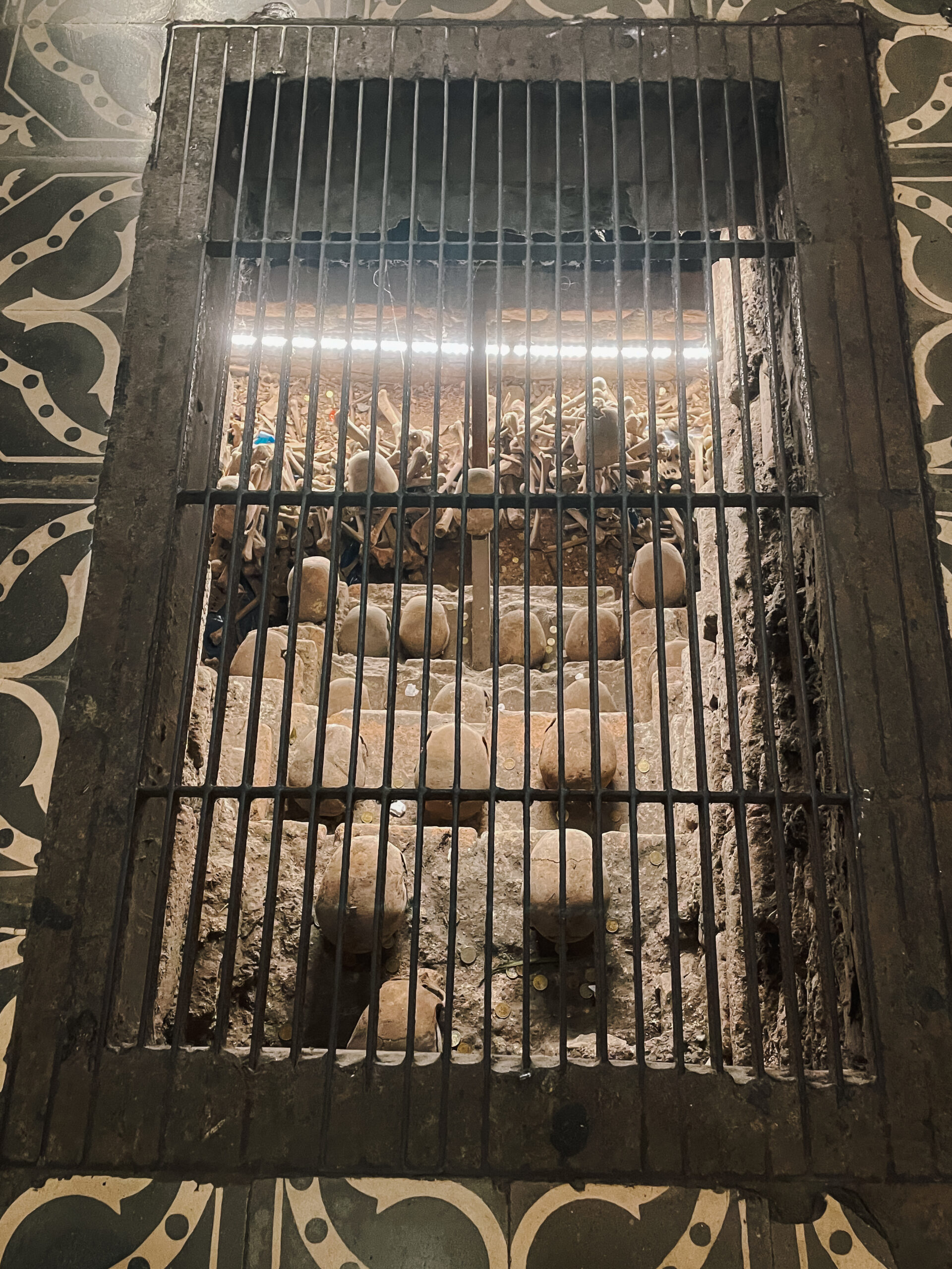 Unique things to do in Lima Underground chamber with bones inside San Francisco Church in Lima