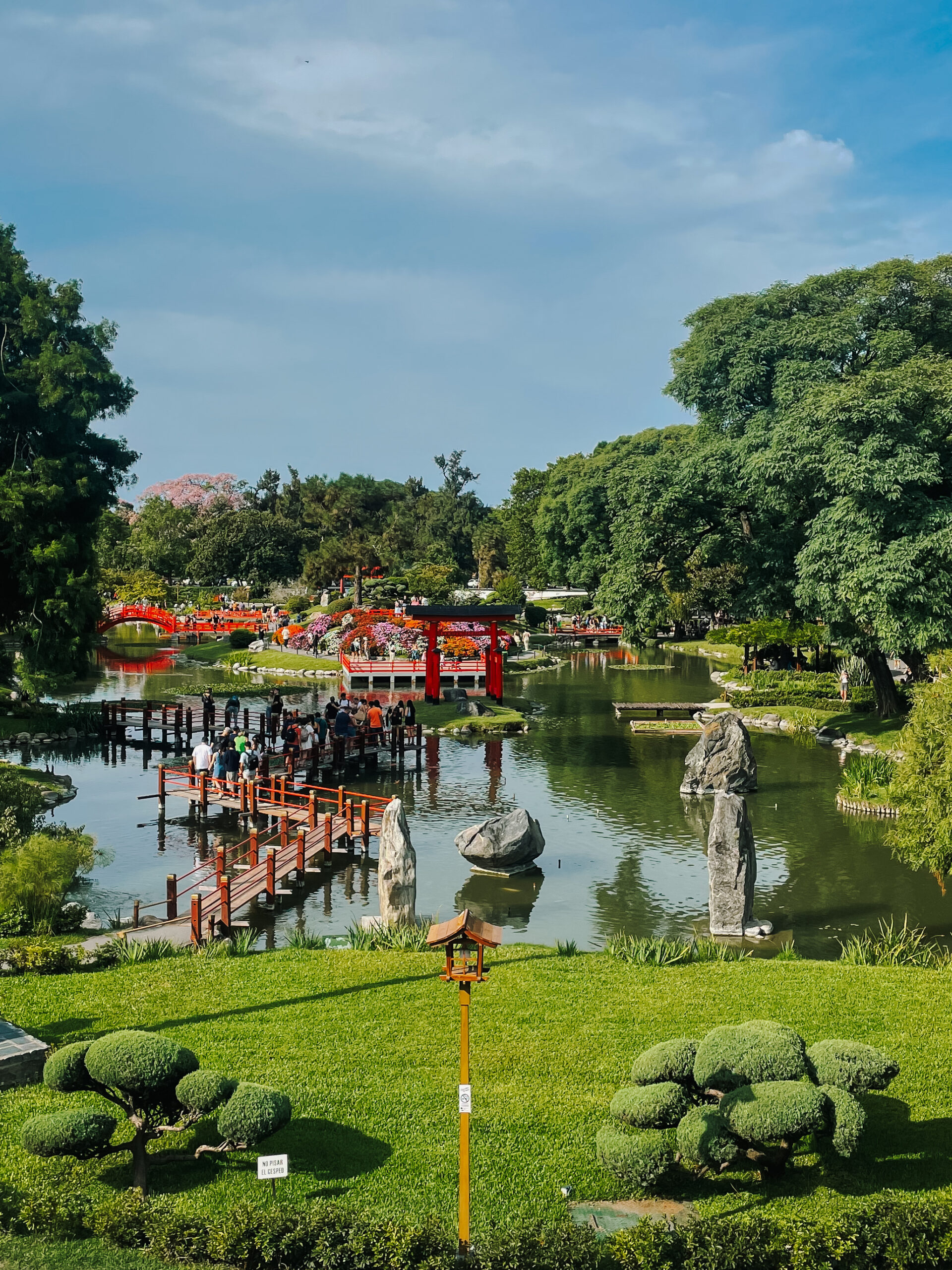 Japanese zen garden in Buenos Aires