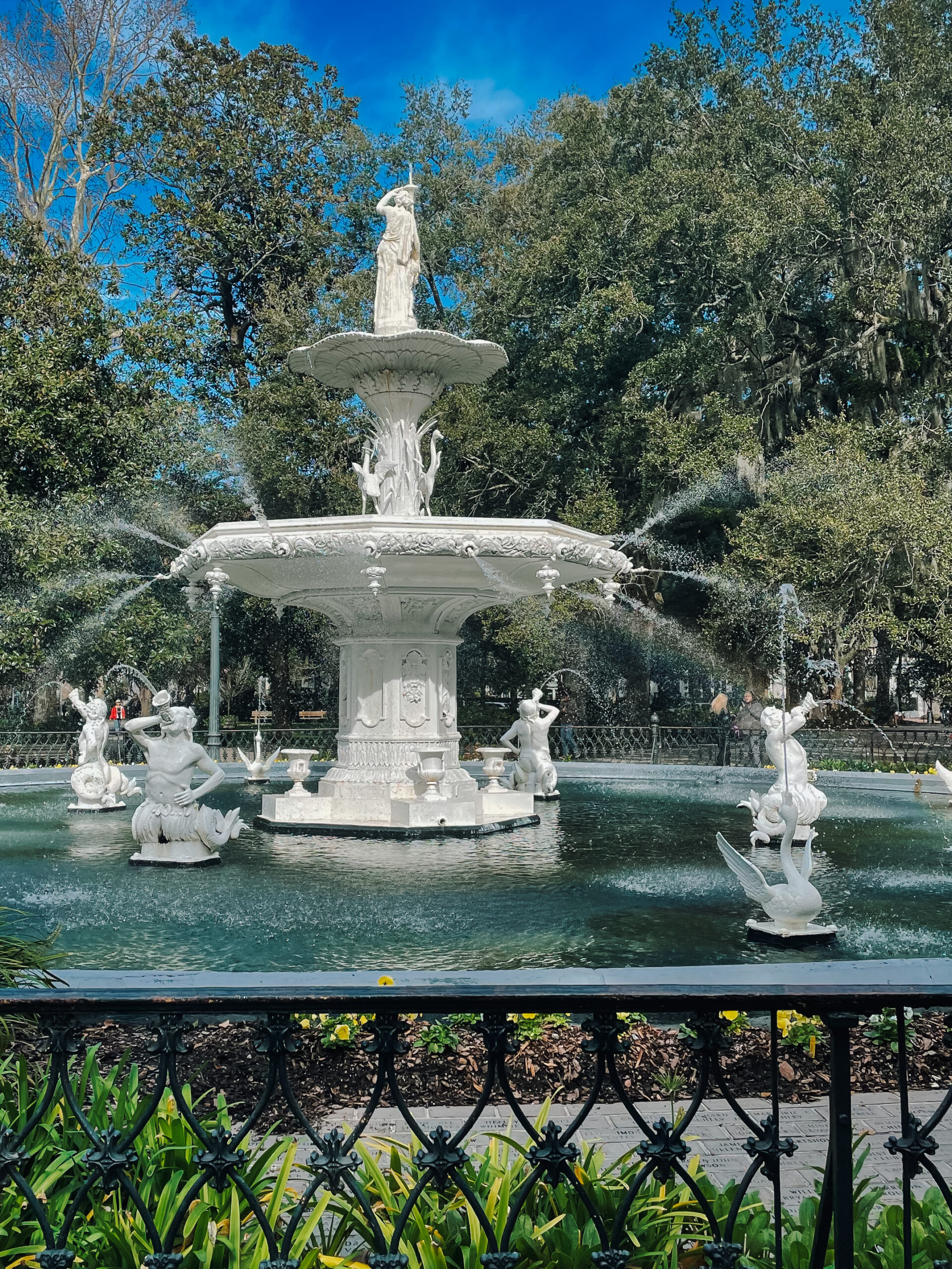 fountain at Forsyth park in Savannah Gerogia